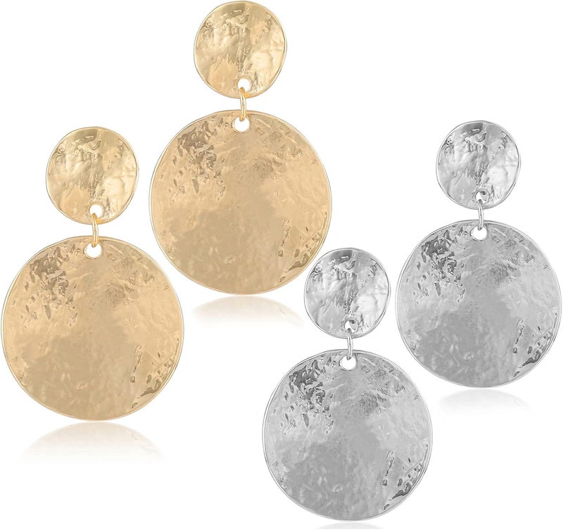 OCCFAE Store Metal Clip On Earrings for Women Non Pierced Dangle Drop Earrings Multiple Styles - Image 1